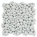 Random Marble Look Full Body  Pebble Stone Recycled Glass Mosaic Tile for Kitchen Backsplash